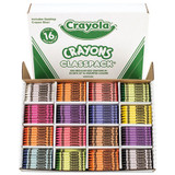 Crayola® Classpack Regular Crayons, 16 Colors, 800-box 528016 USS-CYO528016