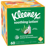 Kleenex Soothing Lotion 60 Count 3-Ply Facial Tissues\nCube Box
