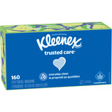 Kleenex Trusted Care 160 Count 2-Ply White Facial Tissue 54266 Pack of 24 600541