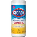 Clorox Crisp Lemon Disinfecting Cleaning Wipes Tub (35-Count) 01594
