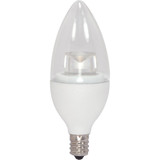 Satco 40W Equivalent Soft White B11 Candelabra LED Decorative Light Bulb