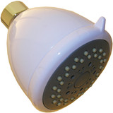 Lasco 3-Spray 1.8 GPM Fixed Shower Head, White 08-2377