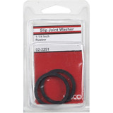 Lasco 1-1/4 In. Black Rubber Slip Joint Washer (2-Pack)