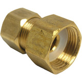 Lasco 1/2 In. FC x 3/8 In. MC Brass Compression Adapter 17-6761