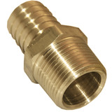 Lasco 1/8 In. MPT x 5/16 In. Brass Hose Barb Adapter 17-7707