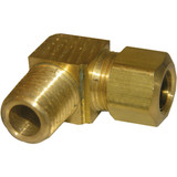 Lasco 3/8 In. C x 1/4 In. MPT 90 Deg. Compression Brass Elbow (1/4 Bend) 17-6929