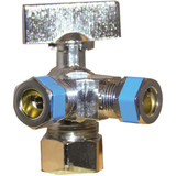 Lasco 5/8 In. C Inletx3/8 In. C Outletx3/8 In. C Outlet 1/4 Turn Angle Valve