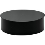Imperial Single Wall 8 In. 24 ga Black Tee Cap BM0031
