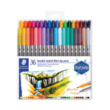 Staedtler® MARKER,DUAL,TIP,36,AST 3200TB36