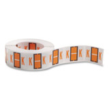 Smead A-Z Color-Coded End Tab Filing Labels, K, 1 X 1.25, White, 500/roll 67081