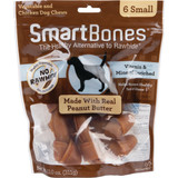 SmartBone Small Peanut Butter Chew Bone (6-Pack) SBPB-00214