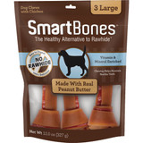 SmartBone Large Peanut Butter Chew Bone (3-Pack) SBPB-00218