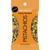 Wonderful 2.25 Oz. Honey Roasted Shelled Pistachios 122217 Pack of 8