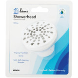 Home Impressions 1-Spray 1.8 GPM Fixed Shower Head, White