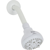 Home Impressions 5-Spray 1.8 GPM Fixed Shower Head, White 722021WH