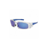 Mcr Safety Safety Glasses,Blue Mirror SR148B