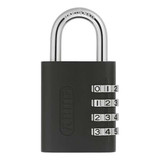 Abus Combination Padlock,2 3/16in,Rectgle,Blk 158KC