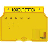 Master Lock Lockout Station,Unfilled,12-1-4 In H 1482B