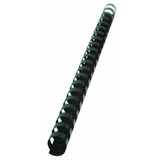 Sircle Binding Spines,Comb,1/4in,Black,PK100 70014B