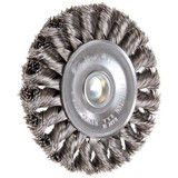 Weiler Knot Wire Wheel Brush,Stem,3-1/4 In. 94105