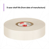 3m Elec Tape,66 ft Lx3-4 in W,7 mil,White 27-3-4"X66'