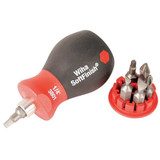 Wiha Stubby Combination Bit Set,Pieces 6 38048