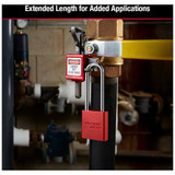 American Lock Lockout Padlock,KD,Red,1-7-8"H A1107RED