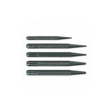 Mitutoyo Center Punch Set W/Pouch,3 and 4 In,5 Pc 985-138