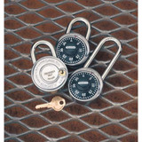 Master Lock Combination Padlock,2 in,Round,Silver 1525LH