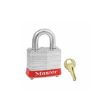 Master Lock Lockout Padlock,KD,Red,1-1/4"H 3RED