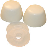Lasco Round Almond Plastic Snap-On Toilet Bolt Caps (2 Ct.) 04-3915
