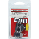 Lasco 5/8 In. Copper C Inlet x 1/4 In. C Outlet 1/4 Turn Angle Valve