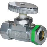 Lasco 5/8 In. Comp Inlet x 1/2 In. IP S-J Outlet Brass Straight Stop Valve