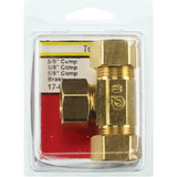 Lasco 5/8 In. x 5/8 In. x 5/8 In. Compression Brass Tee