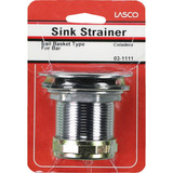 Lasco 2 In. Jr. Duo Chrome Plated Stainless Steel Bail Bar Basket Strainer Assembly