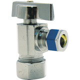 Lasco 5/8 In. C Outlet x 3/8 In. C Inlet 1/4 Turn Angle Valve 06-9210