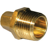 Lasco 1/4 In. C x 1/2 In. MPT Brass Compression Adapter 17-6817