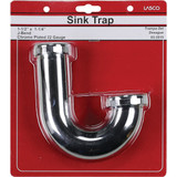 Lasco 1-1/2 In. x 1-1/4 In. Chrome Plated J-Bend