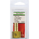 Lasco 3/8 In. FPT x 3/8 In. Brass Hose Barb Adapter
