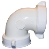 Lasco 1-1/2 In. White Plastic Elbow 03-4263