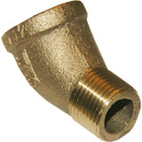 Lasco 1/4 In. FPT x 1/4 In. MPT 45 Deg. Brass Street Elbow (1/8 Bend) 17-9015