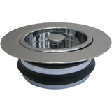 Lasco Chrome-Plated PVC Disposer Flange and Stopper 03-1075