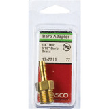 Lasco 1/4 In. MPT X 3/16 In. Brass Hose Barb Adapter