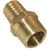 Lasco 3/8 In. MPT x 1/4 In. Brass Hose Barb Adapter 17-7731