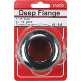 Lasco 1-1/2 In. Drain Tube Chrome Plated Box Flange