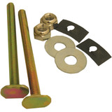 Lasco Brass Toilet Bolts with Retainers Washers and Nuts  04-3633