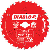 Diablo 7-1/4 In. 24-Tooth Framing Worm Drive Circular Saw Blade, Bulk Pack of 10