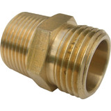 Lasco 3/4 In. MHT x 3/4 In. MPT x 1/2 In. FPT Brass Adapter 15-1707