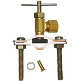 Lasco Compression Outlet Self Tapping Brass Saddle Needle Valve 17-0601