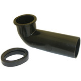 Lasco Black Plastic Disposer Outlet Elbow 39-9019